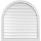 Ekena Millwork Round Top Surface Mount PVC Gable Vent: Functional, w/ 2"W x 2"P Brickmould Sill Frame, 34"W x 36"H GVPRT34X3603SF - alternate 1